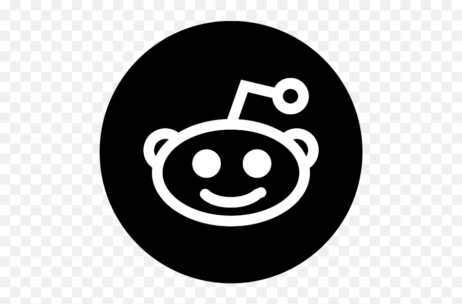 Reddit Logo Icon Of Glyph Style - Reddit Icon Png,Reddit Logo Png