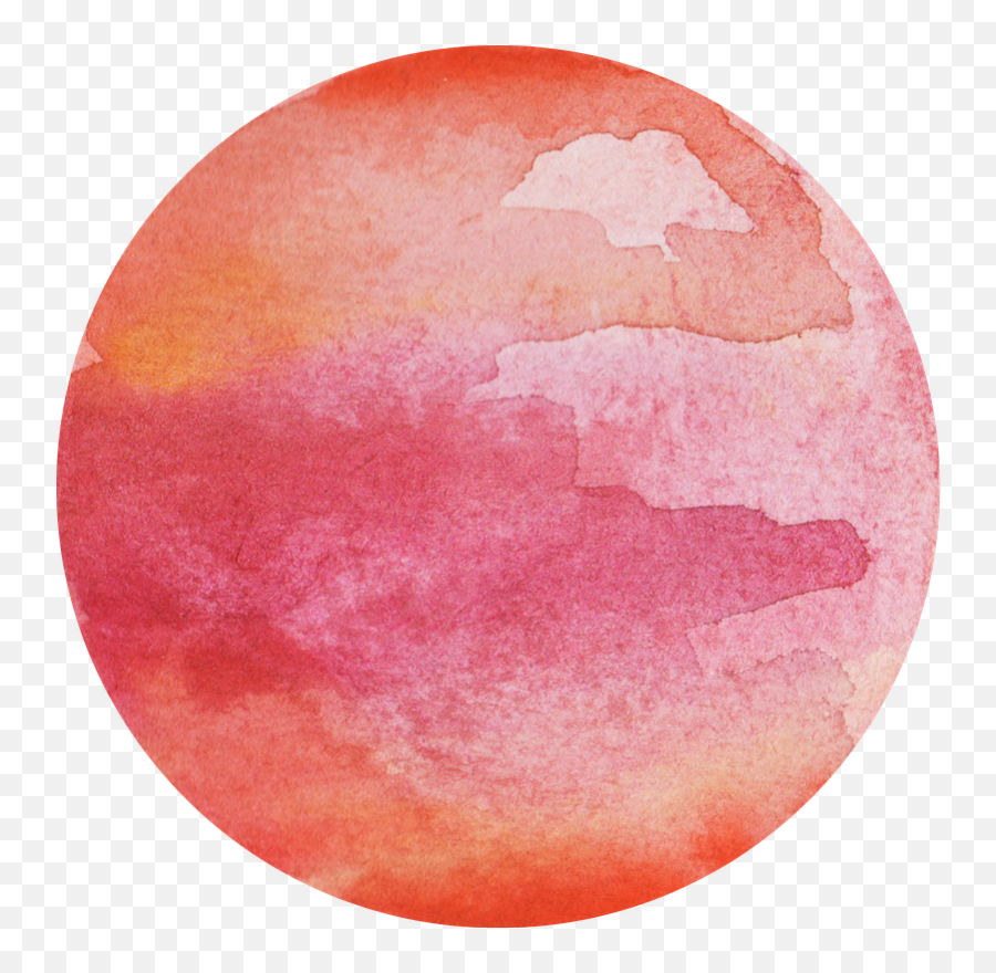 Hand - Painted Watercolor Space Galaxy Neon Red And Pink Circle Png,Watercolor Circle Png