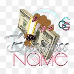 Nail Salon Art Stiletto Nails Holding Money Bling Logo - Business Design png