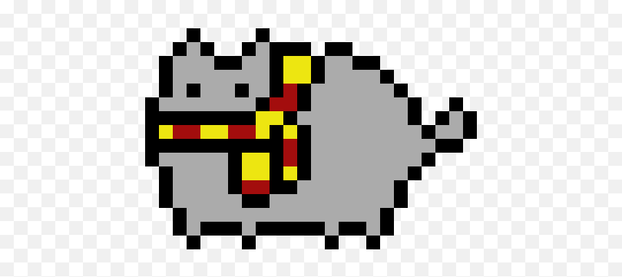 Gryffindor Pusheen Pixel Art Maker - Smiley Face Pixel Art Png,Gryffindor Logo Png