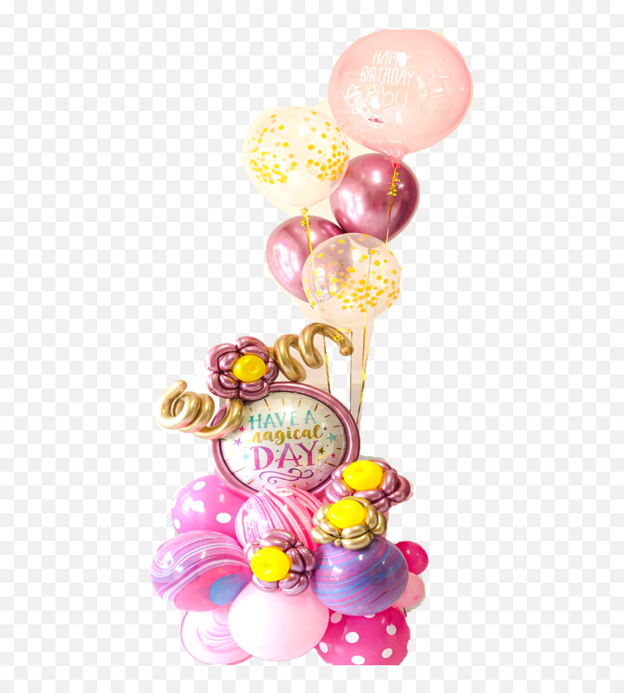 Bouquet De Globos Pink Q495 Online Gift Shop - Balloon Png,Globos Png