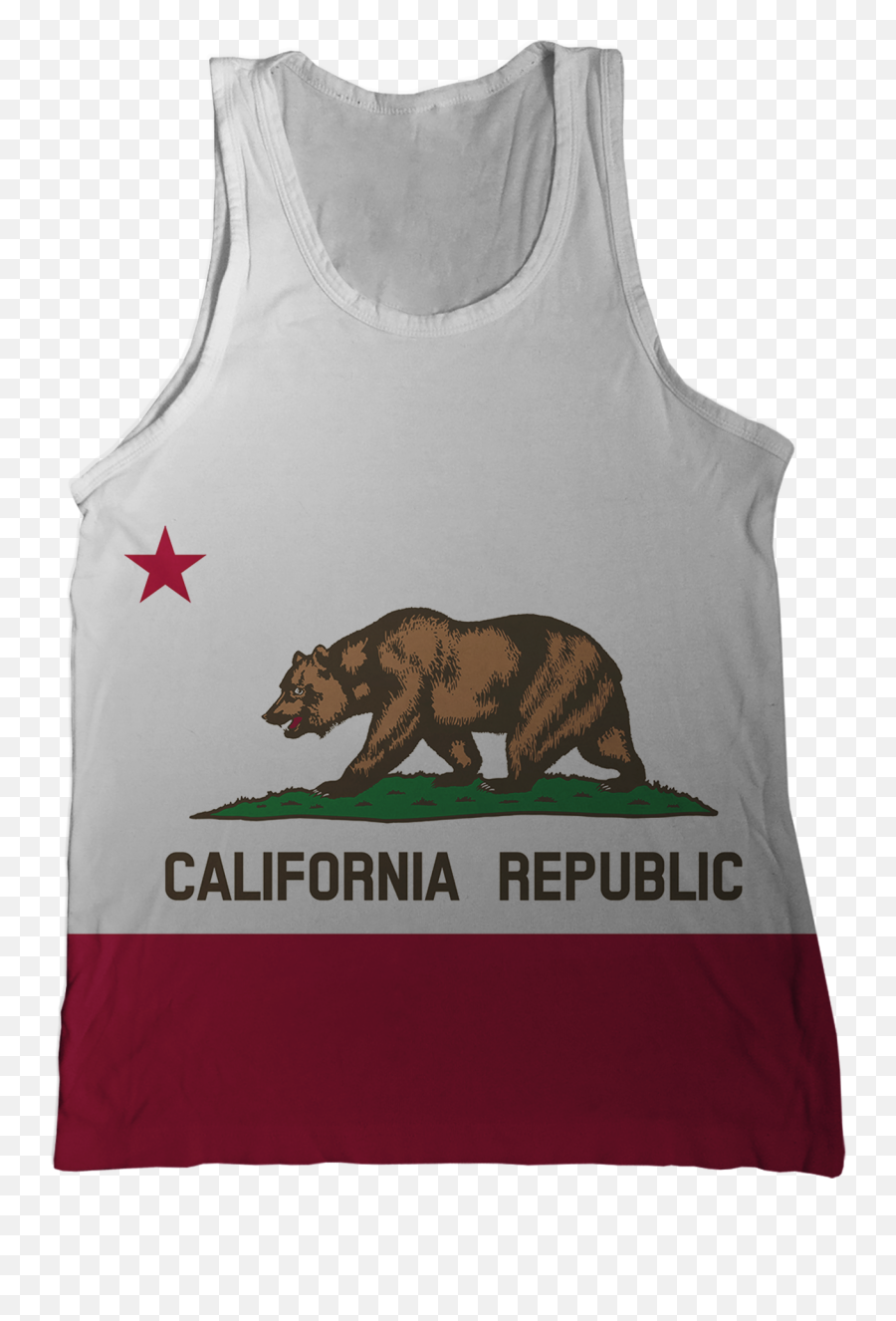 Download California State Flag Tank Top - California State California State Flag Png,California Flag Png