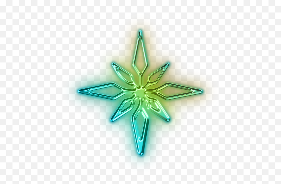 7 Neon Blue Flower Iconpng Images - Neon Green Guitar Emblem,Star Icon Transparent