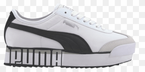 Wmns Roma Amor Logo U0027white Blacku0027 - Puma 372113 03 Goat Skate Shoe Png,Puma Shoe Logo