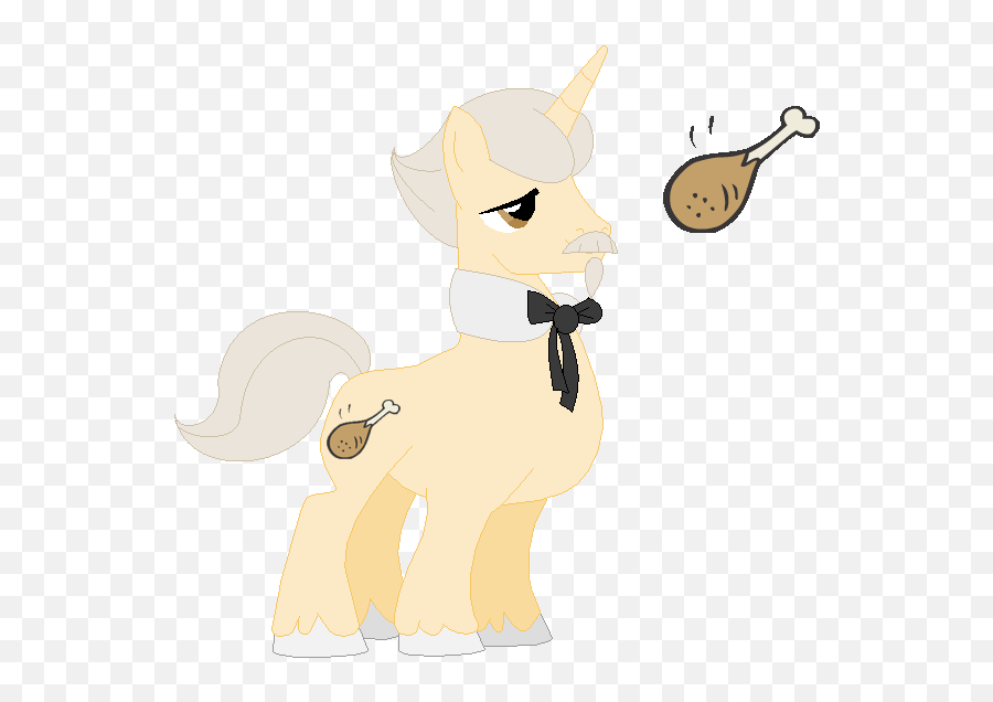 Download Queenbodacia Colonel Sanders Kfc Ponified Safe - Cartoon Png,Drumstick Png