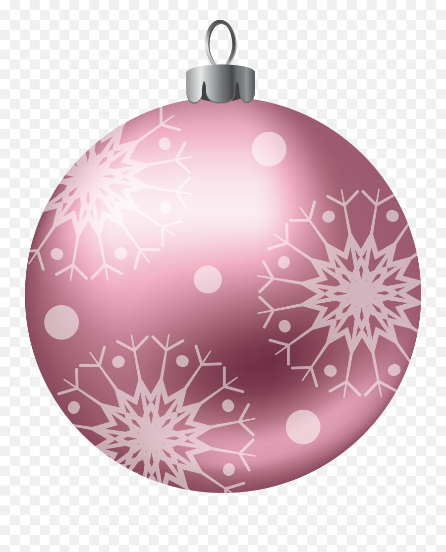Christmas Ball Pink Png Clipart Image - Pink Christmas Ornament Clipart,Christmas Ball Png