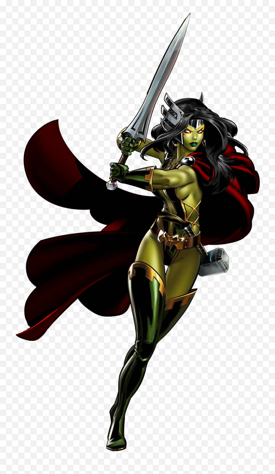 Gamora Comic Full Body Png Image - Gamora Marvel Comics,Thor Comic Png
