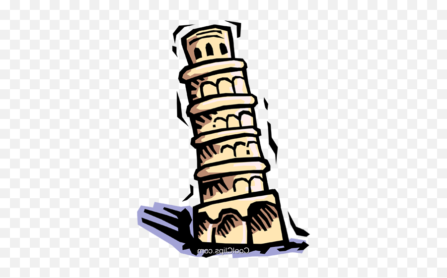 Pisa Royalty Free Vector Clip Art - Clip Art Png,Leaning Tower Of Pisa Png