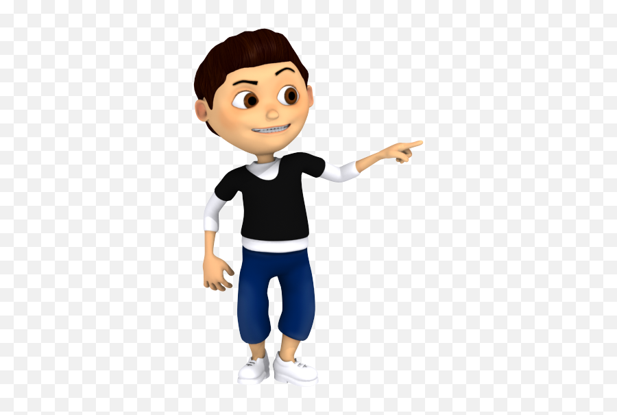 Cartoon Young Boy Pointing Out - Clipart Boy Pointing Png,Pointing Png
