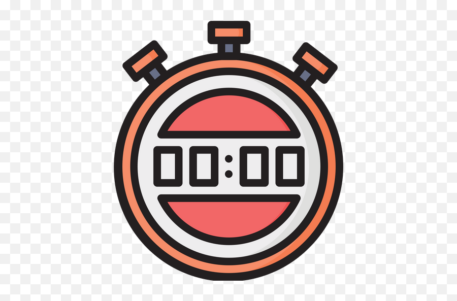 Digital Stopwatch Icon Of Colored - Digital Stopwatch Icon Png,Stop Watch Png
