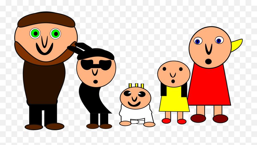 Friendship Communication Png Clipart - Weird Family Clipart,Cartoon Person Png