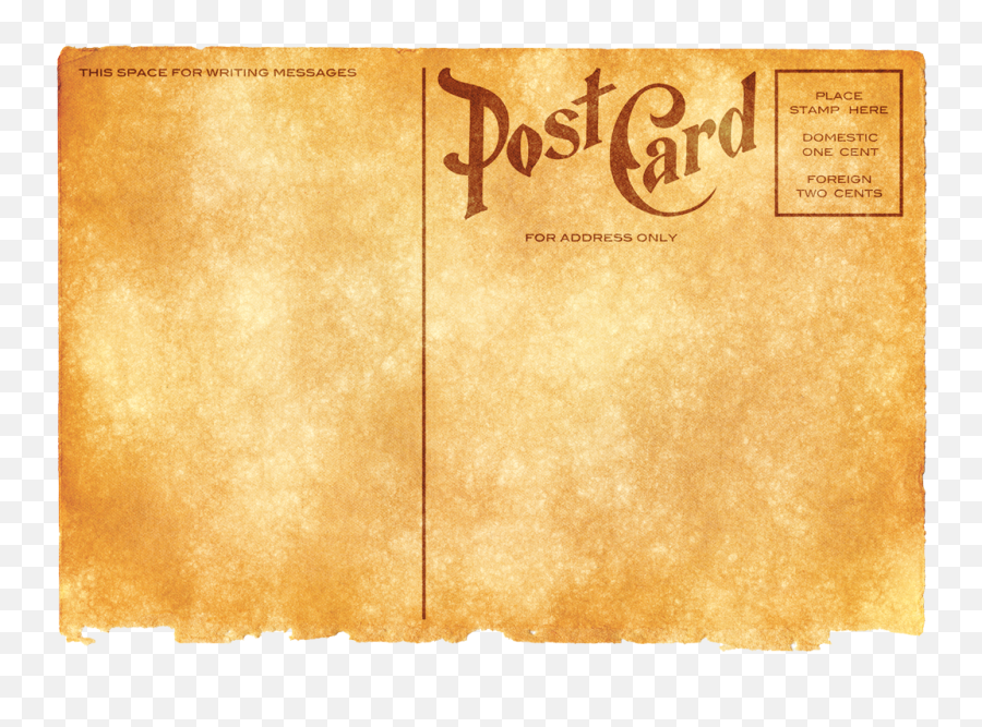 Retro - Vintage Post Card Blank Png,Retro Png