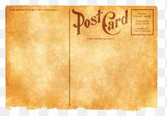 Retro - Vintage Post Card Blank Png,Retro Png