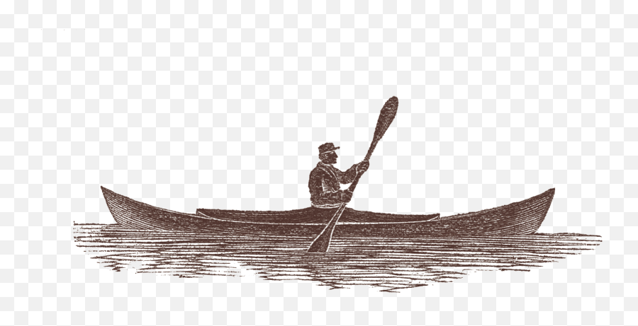 Canoes Transparent Background - Gambar Orang Mendayung Perahu Animasi Png,Canoe Png