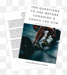 Personal Fitness And Crossfit Romeo - Poster Png,Gym Png