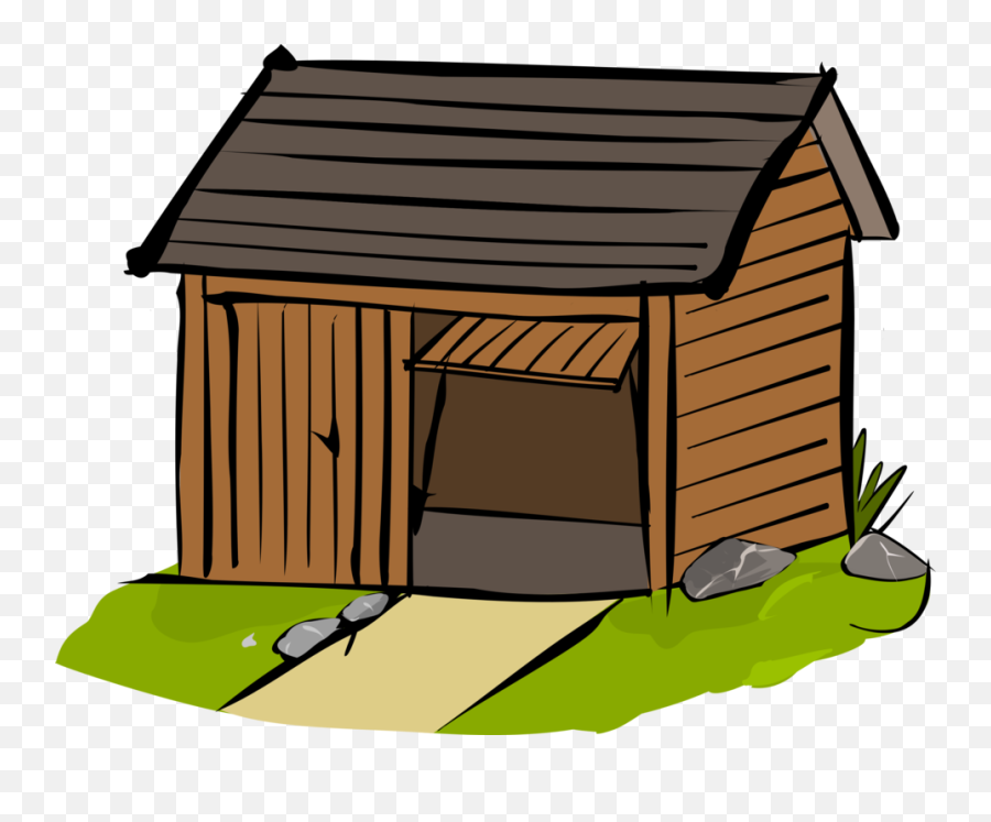Wooden House Png Transparent Image 475 - Shed Clipart,House Cartoon Png