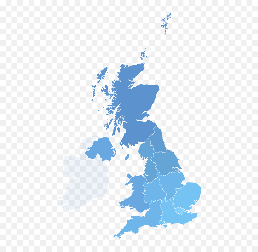 Regions Of The Uk With - Map Of Uk Png,Snow On Ground Png
