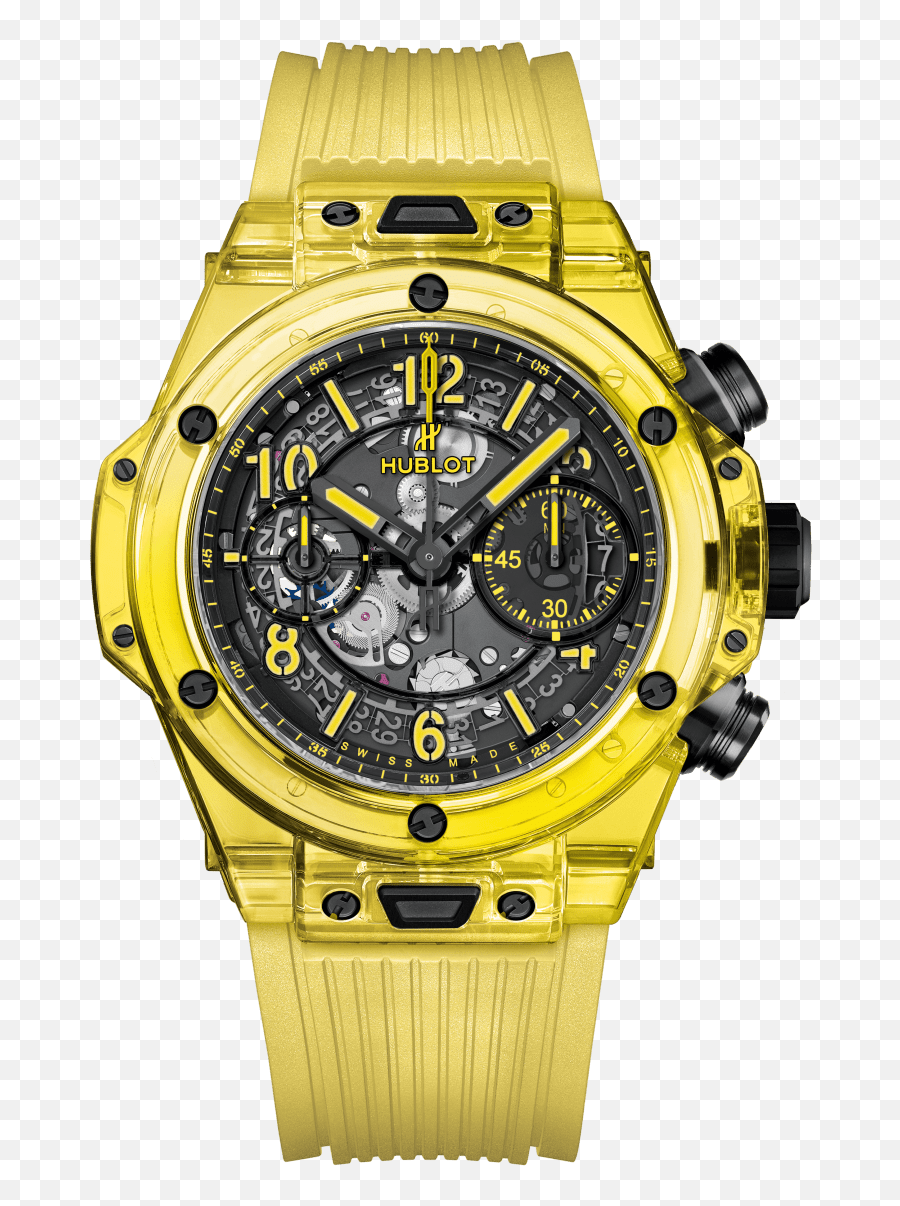 Big Bang Unico Yellow Sapphire 42 Mm - Hublot Big Bang Yellow Png,Watch Transparent Online