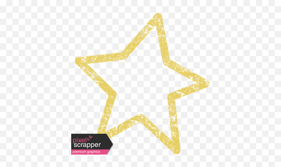 Lil Monster Yellow Star Outline Stamp Graphic By Sheila Reid - Dot Png,Star Outline Png