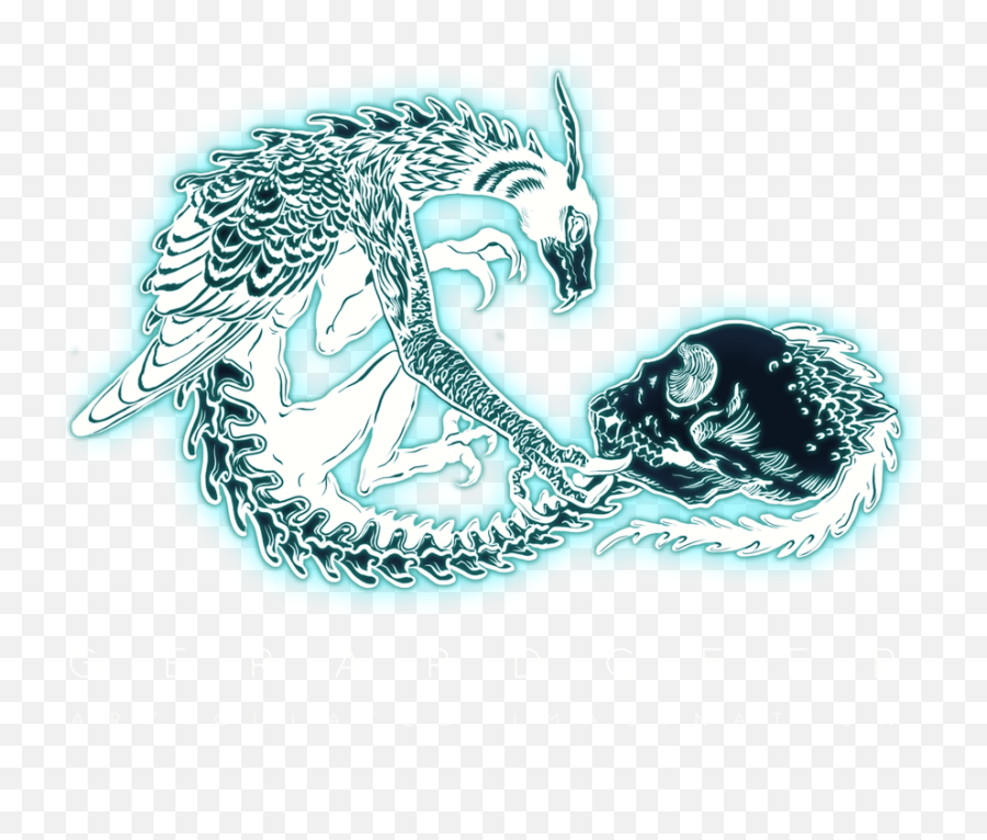 Diaphonised Moray Eel Gerard Geer - Skeleton Cat Mythical Creature Png,Transparent Ribbon Eel