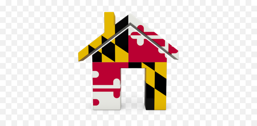 Home Icon - Maryland Flag House Logo Png,Maryland Flag Png