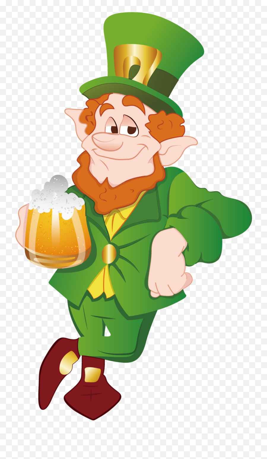 Beer Leprechaun Alcoholic Beverage - Leprechaun With Beer Png,Leprechaun Transparent