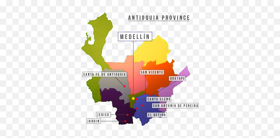 Medellin Colombia Travel - Mapa Subregiones De Antioquia Pdf Png,Colombia Map Png