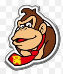 Download Free Stl File Badge Donkey - Kong Face png