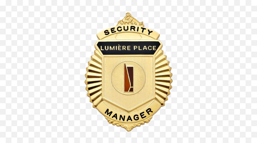 Lumiere Place Security Manager Badge - Solid Png,Security Badge Png
