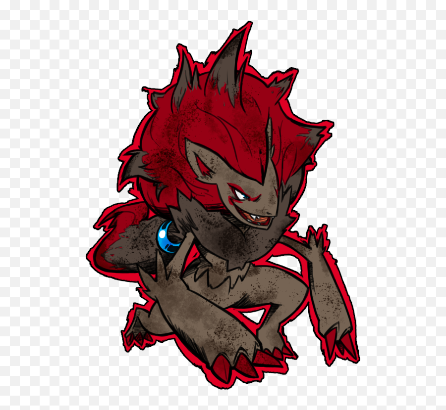 Zoroark By Hukuzo - Demon Png,Zoroark Png