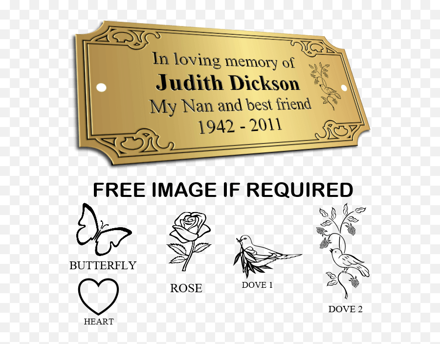 Bench Memorial Plaques Ornate - Rose Coloring Pages Png,Plaque Png