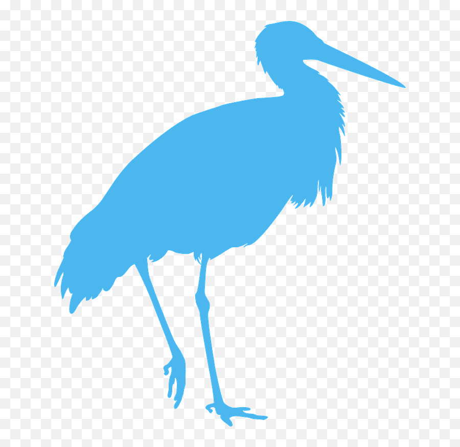 Crane Bird Silhouette - Free Vector Silhouettes Creazilla Long Png,Crane Bird Png