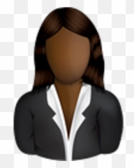 Female Business User Icon - Black png