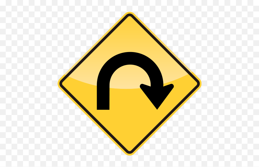 Public - Hairpin Curve Sign Png,Winding Road Icon