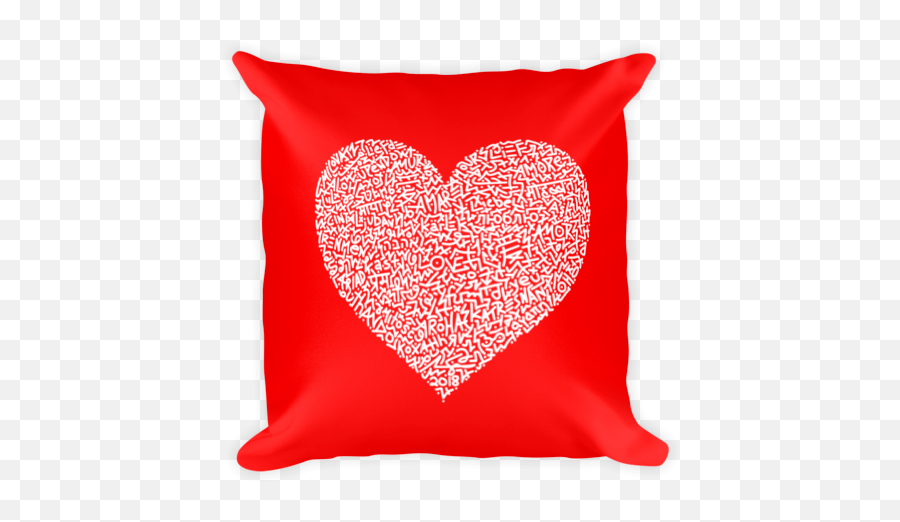 One Love Pillow Marco Santini - Black Square Pillow Png,Pillow Png