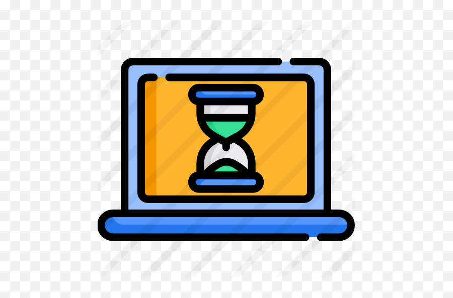 Laptop - Hourglass Png,Laptop Flat Icon