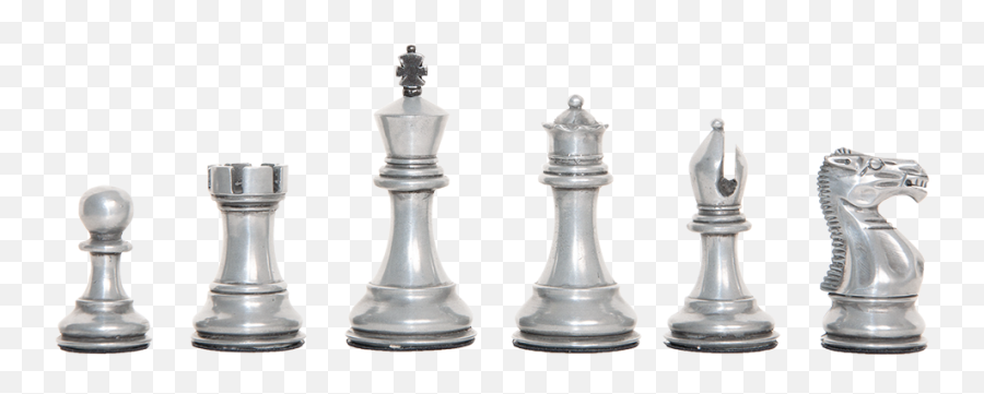 Staunton Themed Chess Pieces - Chess Piece Metal Png,Chess Pieces Png