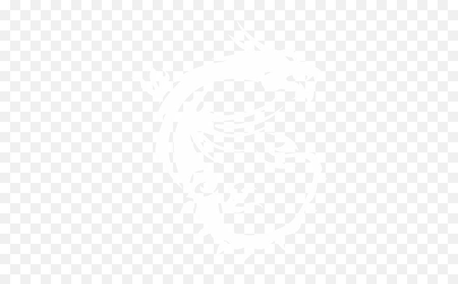 White Msi Dragon Logo Pnggrid - Msi Logo,Cute Dragon Icon