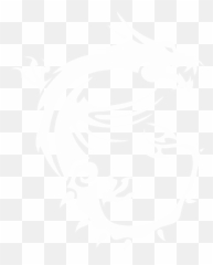 White Msi Dragon Logo Pnggrid - Msi
