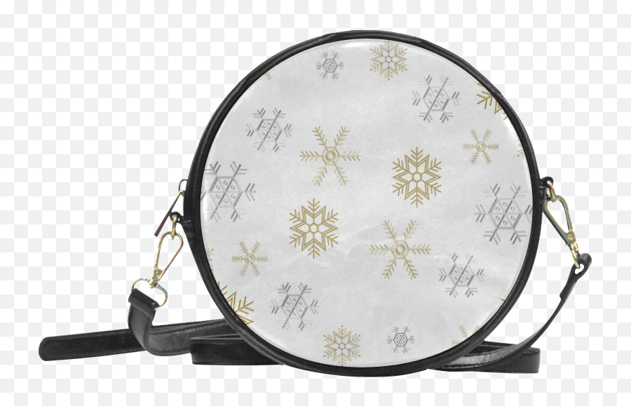 Silver And Gold Snowflakes - Bow Handbag Png,Gold Bow Transparent Background