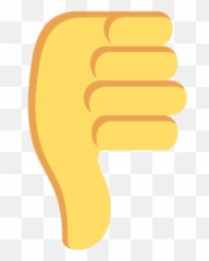 Thumbs Down Sign Id 1339 Emojicouk - png