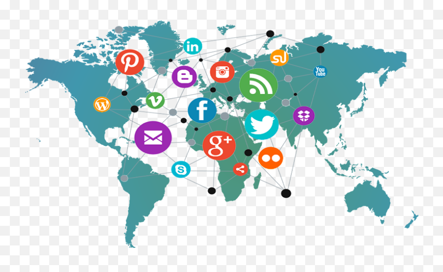 World market is. Social Media карта.