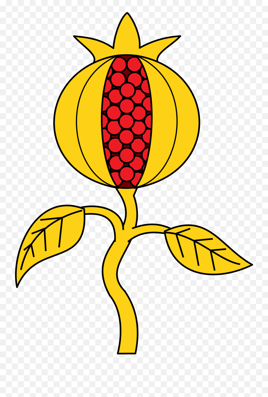 Big Image Png - Coat Of Arms Pomegranate,Pomegranate Transparent