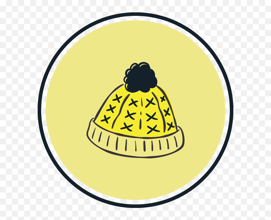 Christmas Icon Hat Yellow Black Graphic By Isalsemarang - Language Png,Icon Caps