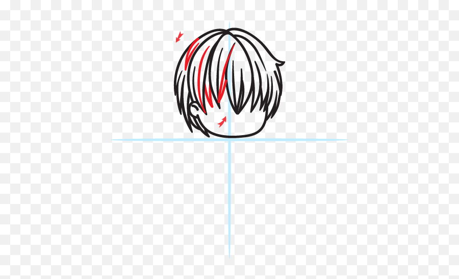 How To Draw Todoroki Shoto - Easy Step By Step For Kids Todoroki Hair Drawing Easy Png,Ouran Icon