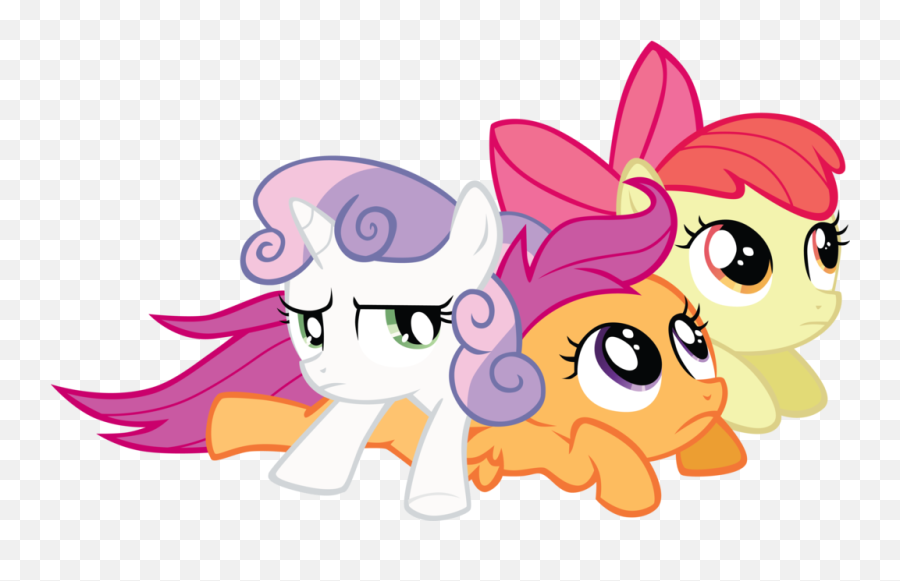 My Little Pony Cutie Mark Crusaders Drawing Free Image Download - Cutie Mark Crusaders Looking Png,Mlp Icon Download