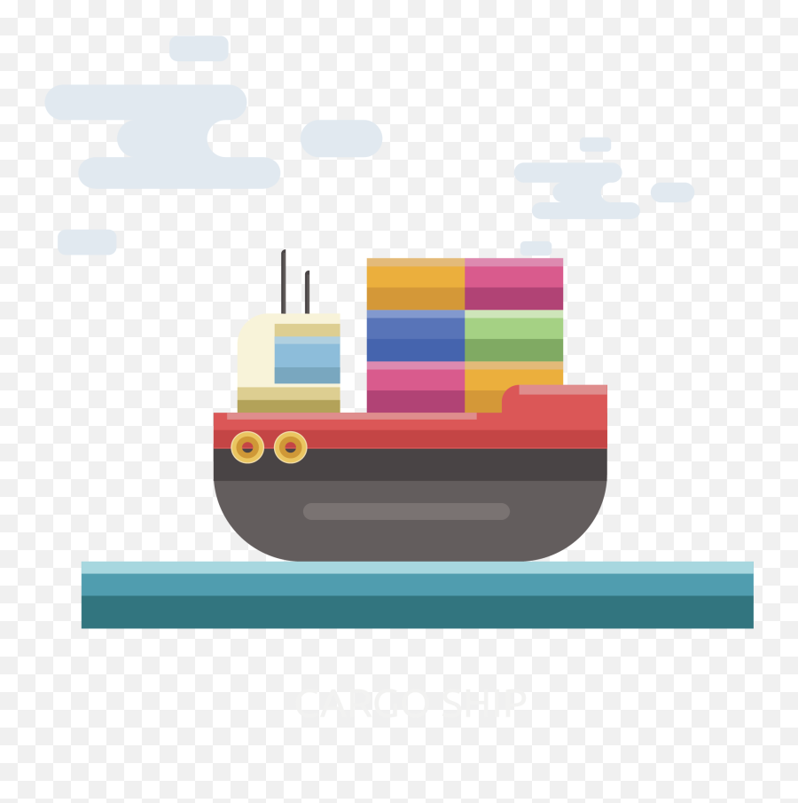 Intermodal Cargo Port Color Shipping Ship - Intermodal Png,Shipping Container Icon
