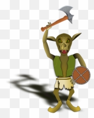 Vertebrate Fictional Character Mythical - Goblin With Axe png