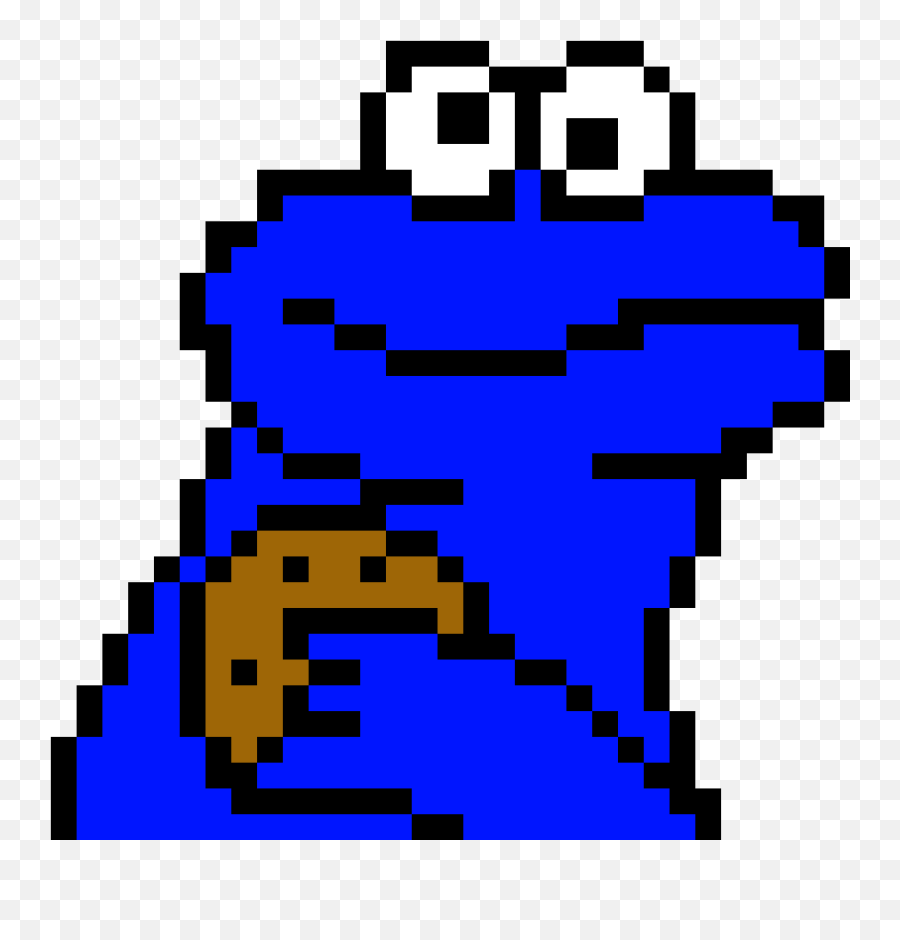 Download Hd Cookie Monster - Cool Pixel Art On Minecraft Minecraft Cool Pixel Art Png,Cool Transparent Images