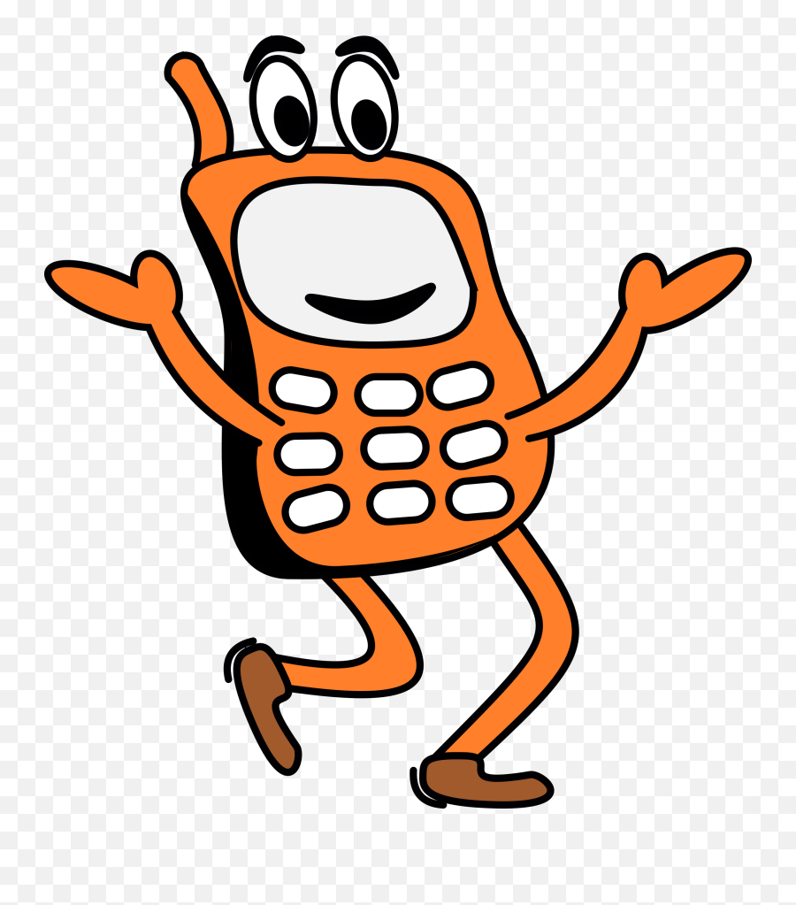 Wireless Phone Clipart - Telephone Cartoon Clip Art Png,No Cell Phone Png